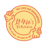 charity button - Anna's taqueria